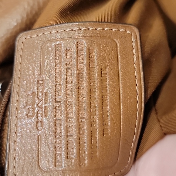 COACH F35723 Phoebe Camel Pebbled Leather Shoulder Handbag - Picture 12 of 13